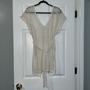 White Lace Swim Cover Up